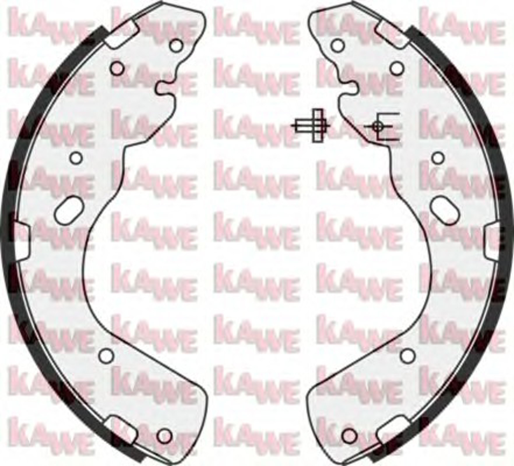 Комплект тормозных колодок KAWE 08450