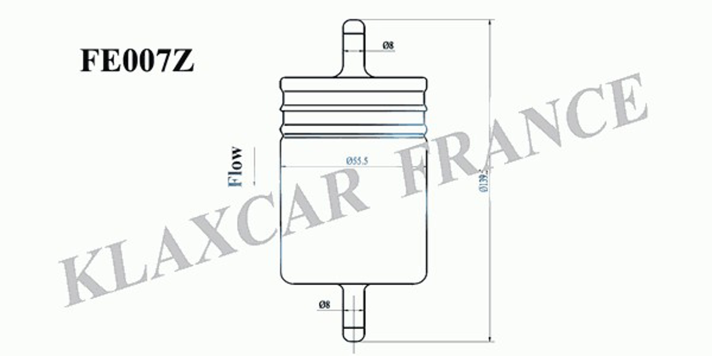 Фото 1 FE007Z KLAXCAR FRANCE Топливный фильтр