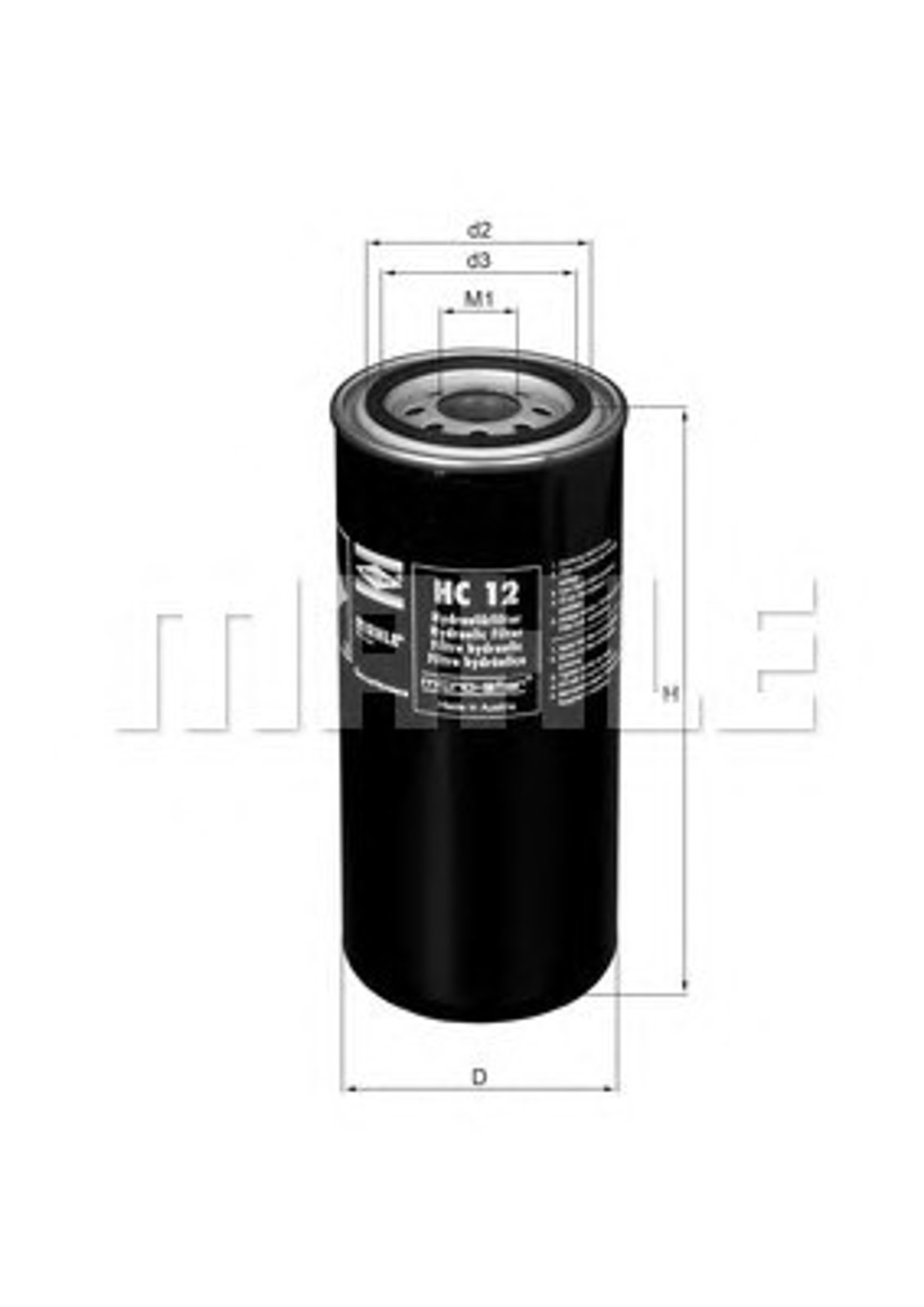Фильтр акпп MAHLE/KNECHT HC12