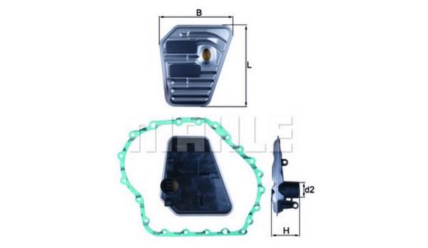 Элемент фильтрующий гидравлический HX 167D Z0044 MAHLE/KNECHT HX167D