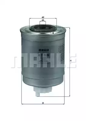 Топливный фильтр MAHLE/KNECHT KC109