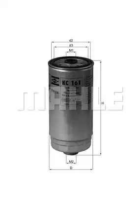 KC161 MAHLE/KNECHT Фильтр топливный