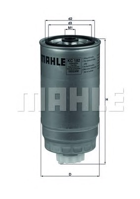 KC182 MAHLE/KNECHT Фильтр топливный