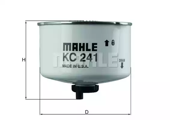 Топливный фильтр MAHLE/KNECHT KC241D