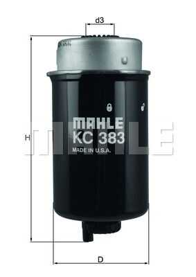 Фото 1 KC383 MAHLE/KNECHT Фильтр топливный KC 383 Z0044