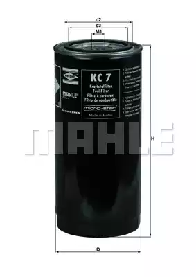 Фильтр топливный MAHLE/KNECHT KC7