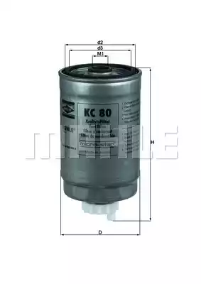 Топливный фильтр MAHLE/KNECHT KC80