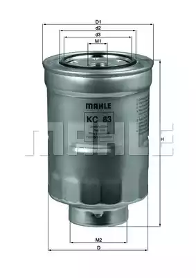 Фильтр топливный MAHLE/KNECHT KC83D