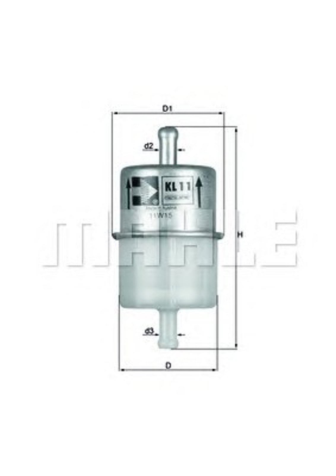 Фильтр топливный MAHLE/KNECHT KL11