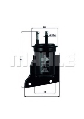 Топливный фильтр MAHLE/KNECHT KL135