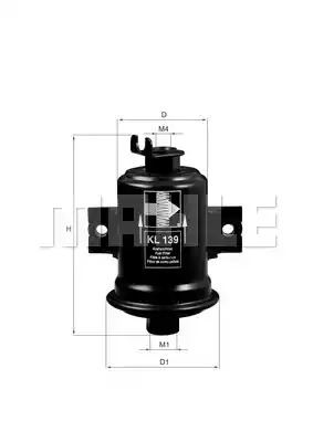 Топливный фильтр MAHLE/KNECHT KL139
