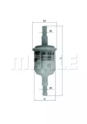 KL13oF MAHLE/KNECHT Топливный фильтр