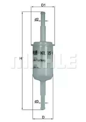 KL15OF MAHLE/KNECHT Топливный фильтр