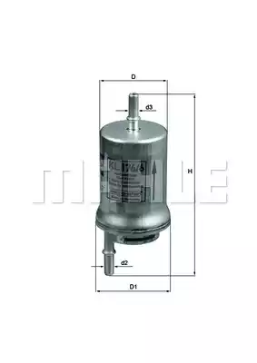 Фильтр топливный MAHLE/KNECHT KL176/6D