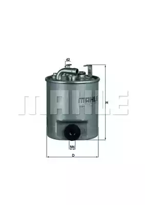 KL195 MAHLE/KNECHT Фильтр топливный