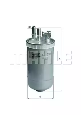 Фильтр топливный MAHLE/KNECHT KL230