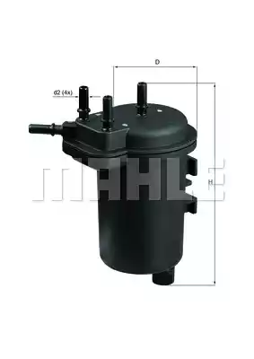 KL432 MAHLE/KNECHT Фильтр топливный погружной