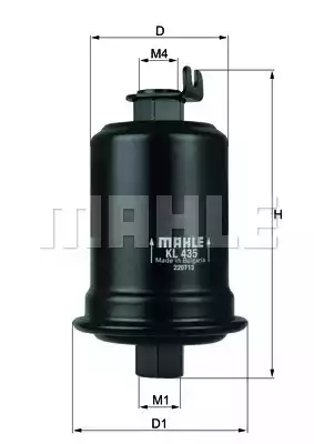 KL435 MAHLE/KNECHT Фильтр топливный