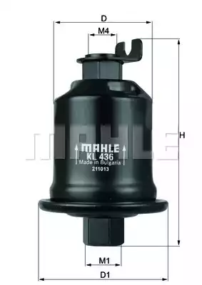 KL436 MAHLE/KNECHT Фильтр топливный