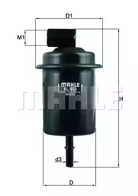 Фильтр топливный MAHLE/KNECHT KL453