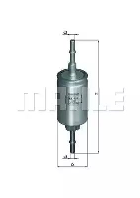 Топливный фильтр MAHLE/KNECHT KL458