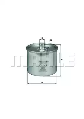 Топливный фильтр MAHLE/KNECHT KL468