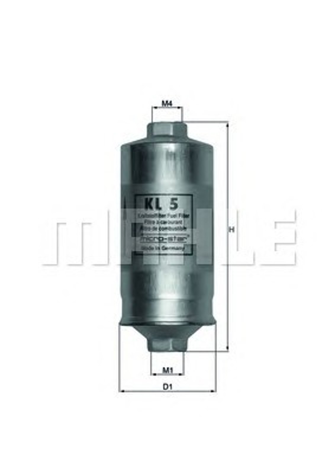 Фильтр топливный MAHLE/KNECHT KL5
