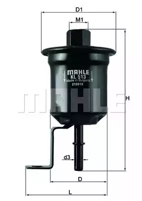 KL513 MAHLE/KNECHT Фильтр топливный