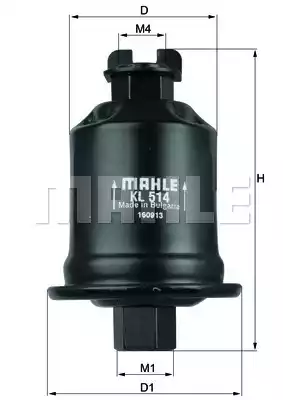 KL514 MAHLE/KNECHT Фильтр топливный