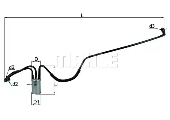 Топливный фильтр MAHLE/KNECHT KL553