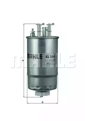 Фильтр топливный MAHLE/KNECHT KL566