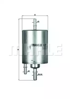 KL571 MAHLE/KNECHT Фильтр топливный погружной