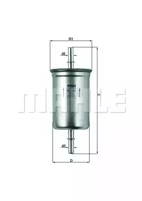 Топливный фильтр MAHLE/KNECHT KL591