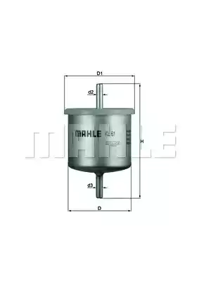 KL61 MAHLE/KNECHT Фильтр топливный погружной