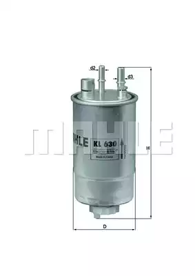 Топливный фильтр MAHLE/KNECHT KL630