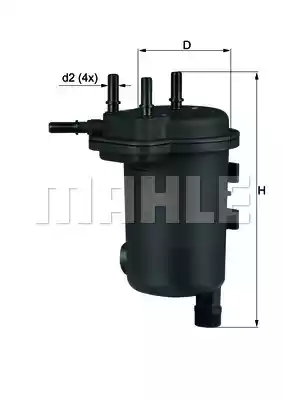 KL633D MAHLE/KNECHT Фильтр топливный