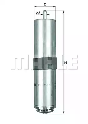 KL763D MAHLE/KNECHT Фильтр топливный погружной