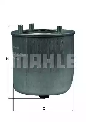 KL780 MAHLE/KNECHT Фильтр топливный погружной