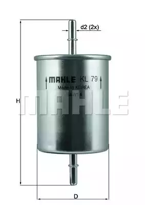 Фильтр топливный погружной MAHLE/KNECHT KL79