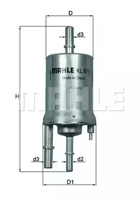 Фильтр топливный погружной MAHLE/KNECHT KL871