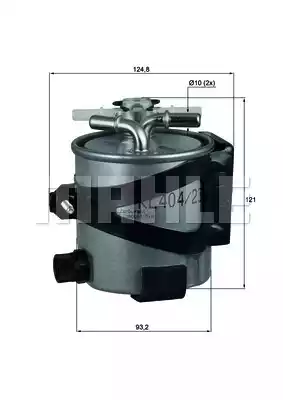 KLH44/22 MAHLE/KNECHT Топливный фильтр