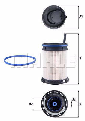 Топливный фильтр MAHLE/KNECHT KX494D