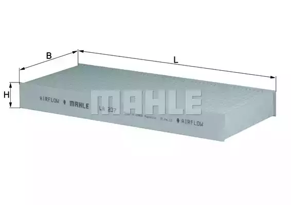 Фильтр воздуха во внутренном пространстве MAHLE/KNECHT LA237