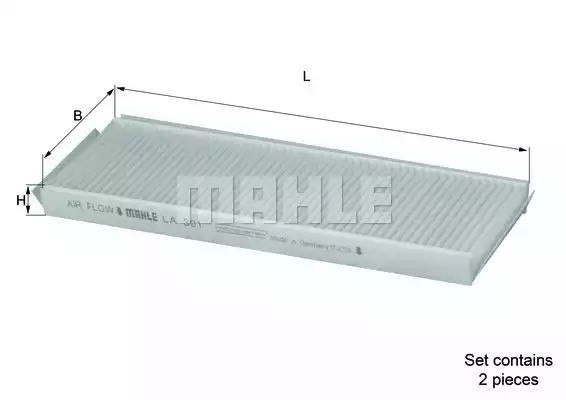 Салонный фильтр MAHLE/KNECHT LA391/S