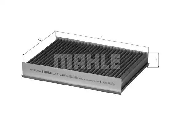 Фильтр воздуха во внутренном пространстве MAHLE/KNECHT LAK249