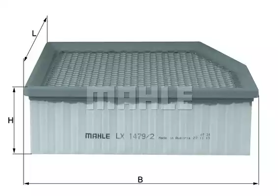 Воздушный фильтр MAHLE/KNECHT LX1479/2