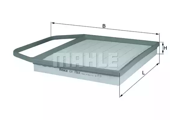 Воздушный фильтр MAHLE/KNECHT LX1564
