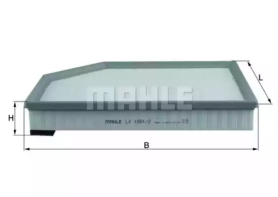 Воздушный фильтр MAHLE/KNECHT LX1591/2