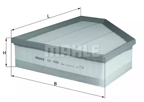 Воздушный фильтр MAHLE/KNECHT LX1640