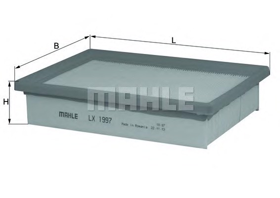 Воздушный фильтр MAHLE/KNECHT LX1997